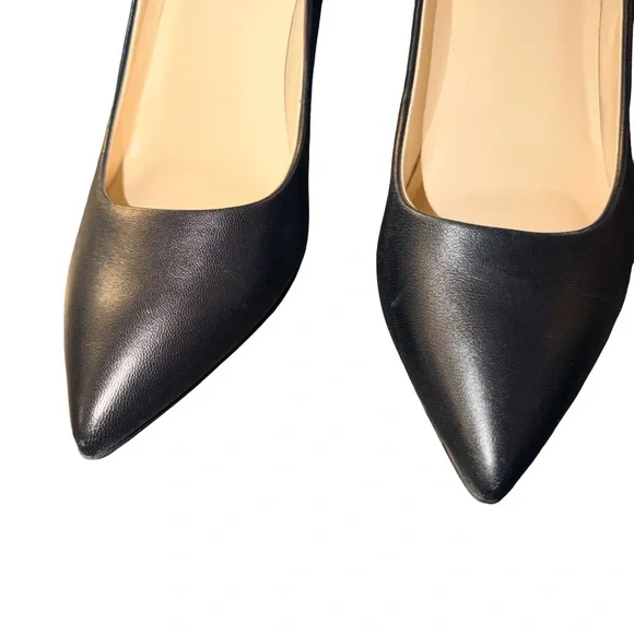 Nine West | Classic Black Leather Pointed Pumps-8.5M - Picture 10 of 10